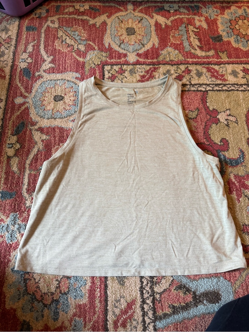 GAP Women's Tank Top in Light Beige Heather